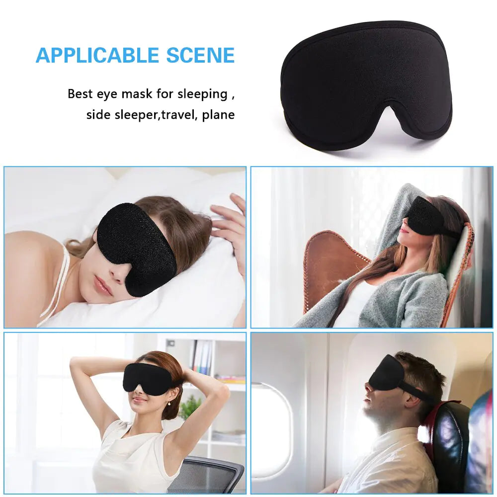 Memory Foam Silk Sleep Mask & Eye Patches